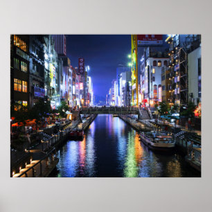 Poster Dotonbori River Osaka