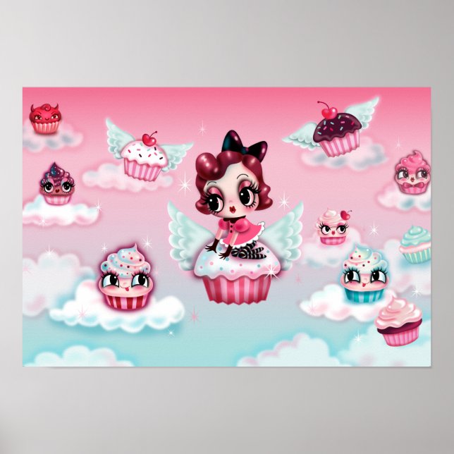 Poster Dottie no Céu Cupcake (Frente)