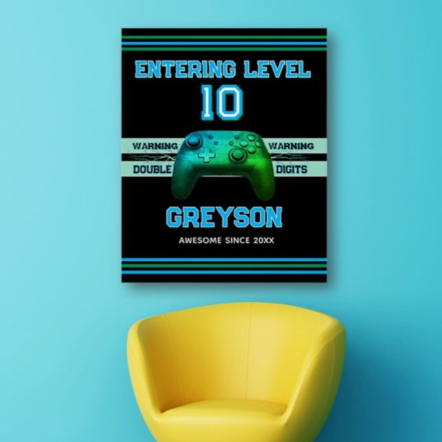 Póster Double digits! Ten Year old's Birthday  (Criador carregado)