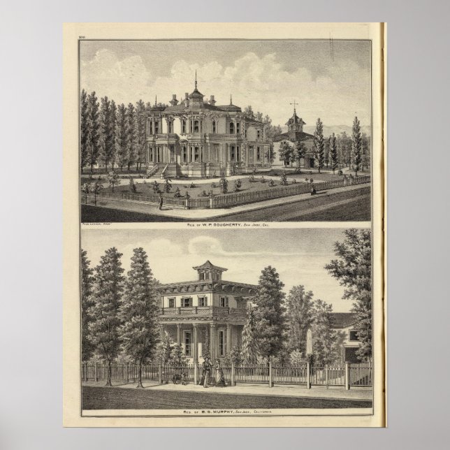 Póster Dougherty, residências Murphy (Frente)