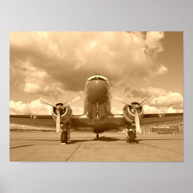 Póster Douglas DC-3 Dakota/C-47 (Frente)