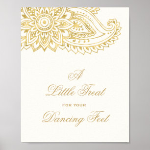 Poster Dourada Paisley Um Pequeno Tratado Para Seu Pé Dan
