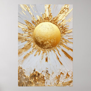 Poster Dourada pintura solar