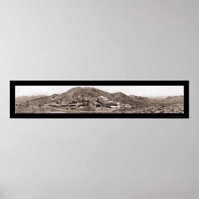 Poster Dourada Rhyolite NV Foto 1908 (Frente)