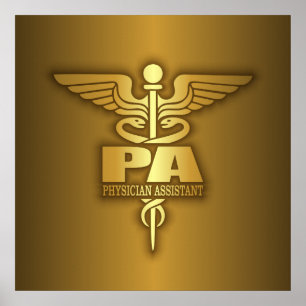 Póster Dourado Caduceus (PA)