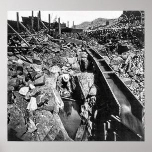 Póster DOURADO CANAL na CALIFÓRNIA c. 1866