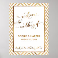 Dourado Coração Bem-vindo ao Sinal de Tipografia d