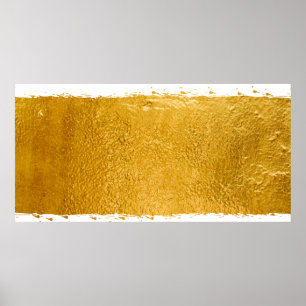 Poster Dourado Design de Tinta: Luxuoso e Artístico
