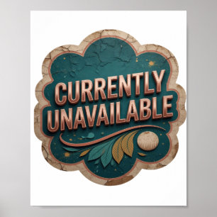 Poster Dourado Divertido INDISPONÍVEL NO MOMENTO