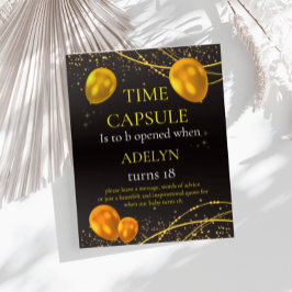 Poster "Dourado e negro no primeiro aniversário"