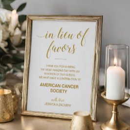 Poster Dourado Em Vez De Favorecer O Casamento De Donativ