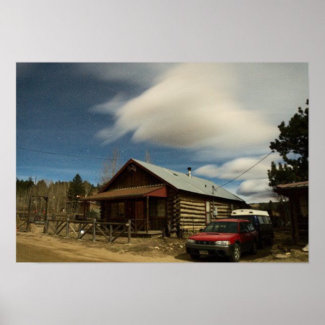 Póster Dourado Hill, Colorado Night Shot w/stars (Frente)