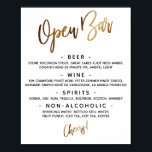 Poster Dourado Manuscrito Tipografia Abrir Sinal do Menu<br><div class="desc">Esta coleção apresenta uma fonte casual, moderna e escrita à mão para criar palavras-chave e frases. Nesta peça, a tipografia gráfica sobrepõe-se simplesmente à leitura de "Bar aberto" no topo e "Saúde" no fundo. As imagens foram embelezadas com um efeito de folha de ouro suave e suave. Use os campos...</div>