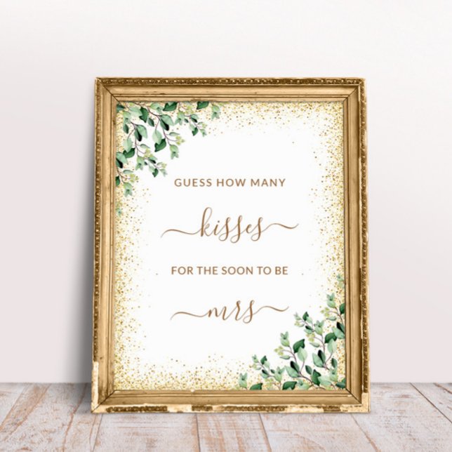 Poster Dourado Quadro Greenerescente Deixa Quantos Jogo D (Criador carregado)