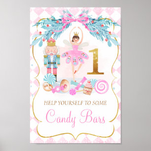 Poster Dourado Sinal de Aniversário de uma Terra Nutcrack