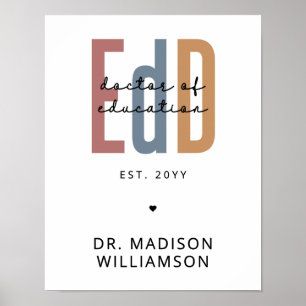 Poster Doutorado Personalizado Em Educação