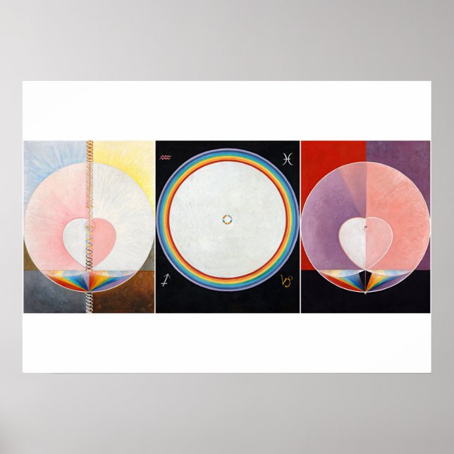 Poster Dove, Grupo IX por Hilma af Klint (Frente)