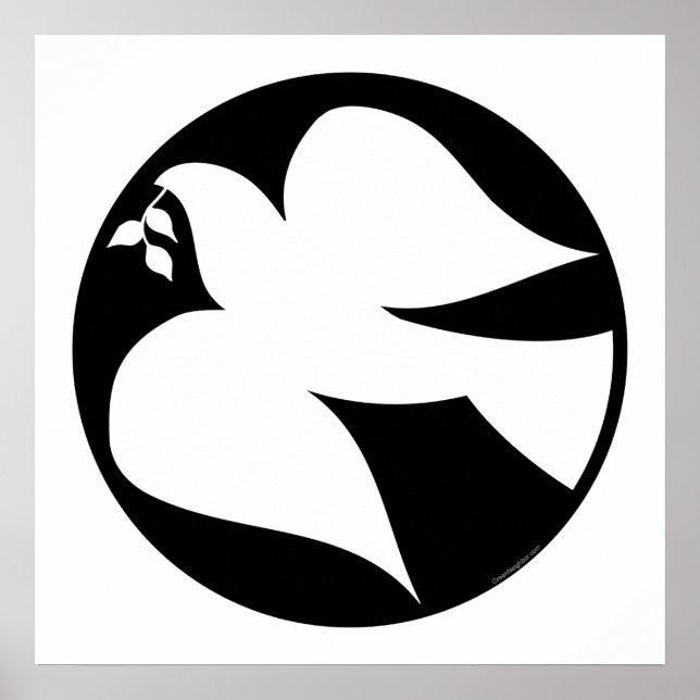 Poster Dove of Peace Sign (Frente)
