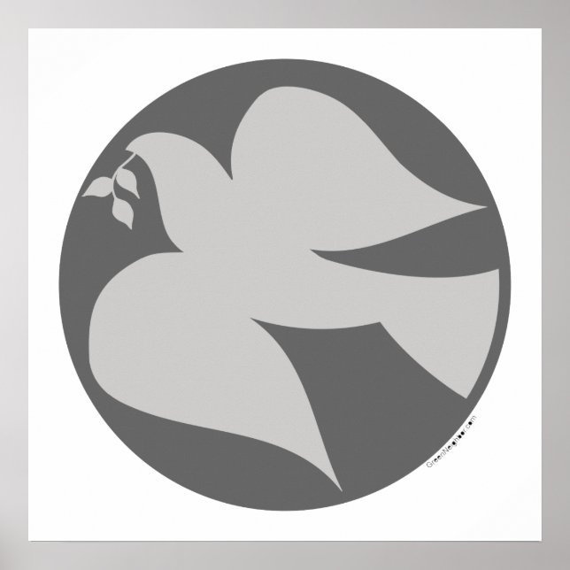 Poster Dove of Peace Sign (Frente)