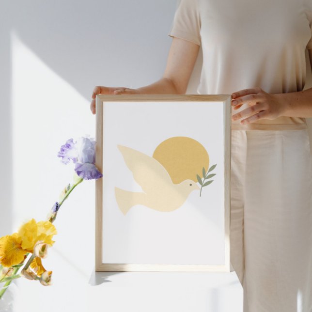 Poster Dove of Peace with Olive Branch (Criador carregado)