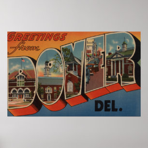 Póster Dover, DelawareLarge - Letra ScenesDover, DE