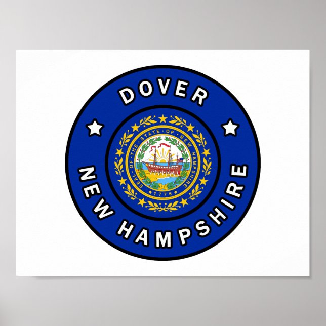 Poster Dover New Hampshire (Frente)