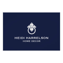 Póster Download do logotipo azul/branco do Knocker da por