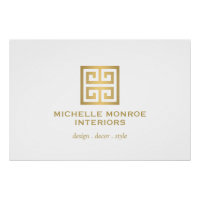 Download do logotipo branco/Dourado chave grego el