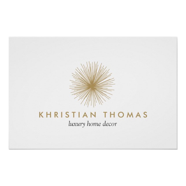 Póster Download do Logotipo de Design do Interior Moderno (Frente)