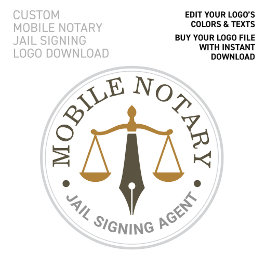 Poster Download do Logotipo Personalizado Mobile Notary K