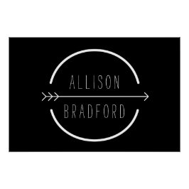 Póster Download do logotipo preto para seta para a ponta