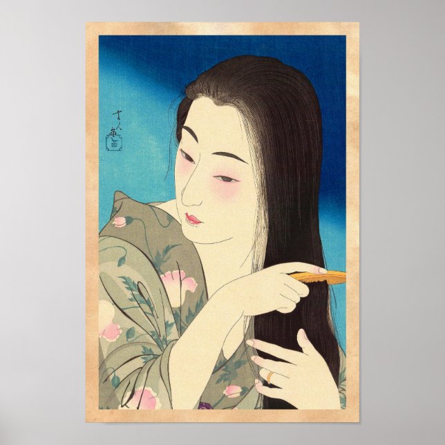 Poster Doze Aspectos das Mulheres, Pentear os Cabelos Kot (Frente)