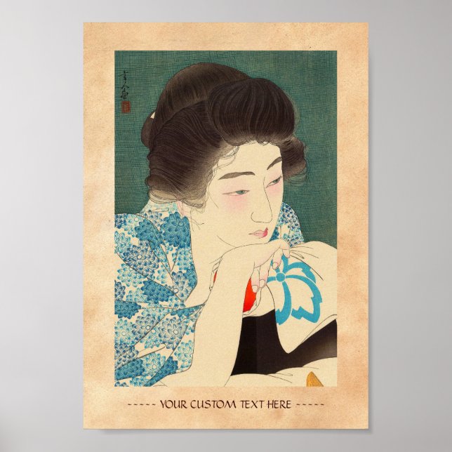 Poster Doze Aspectos das Mulheres, Torii do Cabelo da Man (Frente)