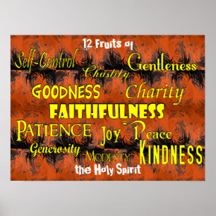 Poster Doze Frutas (chamas dançantes)