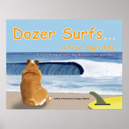 Póster Dozer Surfs..conto de um verdadeiro cão