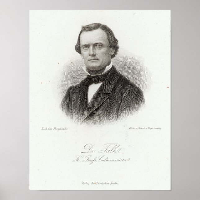 Poster Dr. Adalbert Falk (Frente)