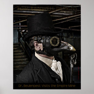 Poster Dr. Beulenpest Visita a mina do império