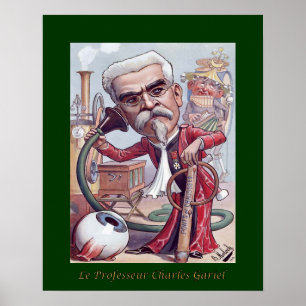 Póster Dr. Charles Gariel ~ Oftalmologista/Audiologista~