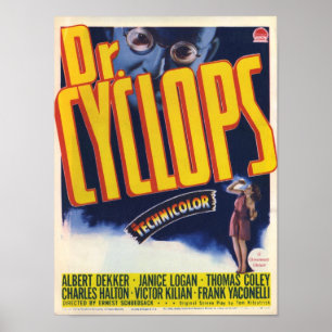 Poster Dr. Cyclops - Vintage Movie Sci-Fi Horror