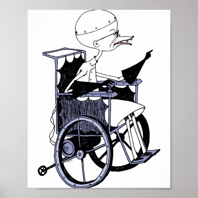 Poster Dr Finkelstein Mad Scientist Baby  (Frente)