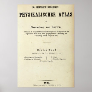 Poster Dr. Heinrich Berghaus do frontispício