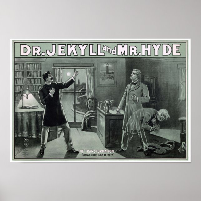 Poster Dr. Jekyll e Sr. Hyde Transformation raras (Frente)