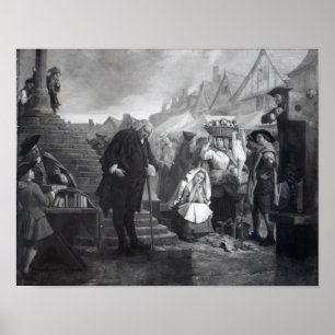 Póster Dr. Johnson que faz a penitência no mercado