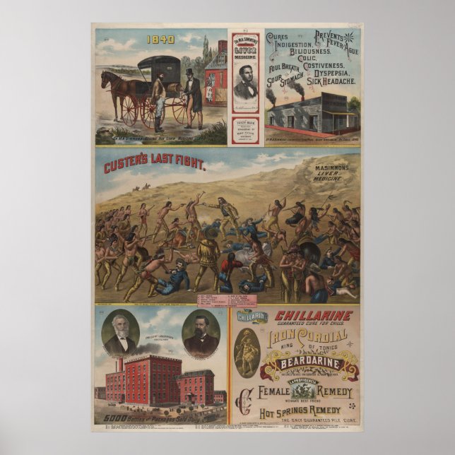 Póster Dr. M.A. Simmons Fígado Medicina (Frente)