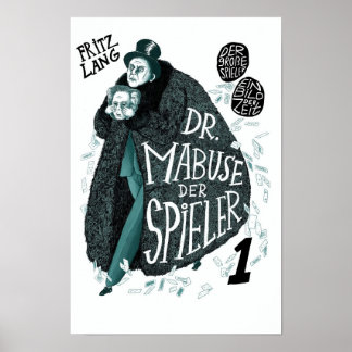 Poster Dr Mabuse der Spieler 1922 Filme Clássico