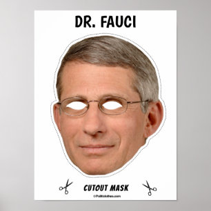 Poster DR Máscara de Halloween FAUCI