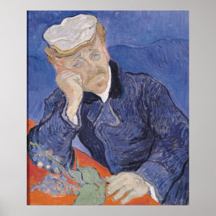 Póster Dr. Paul Gachet de Vincent van Gogh  , 1890