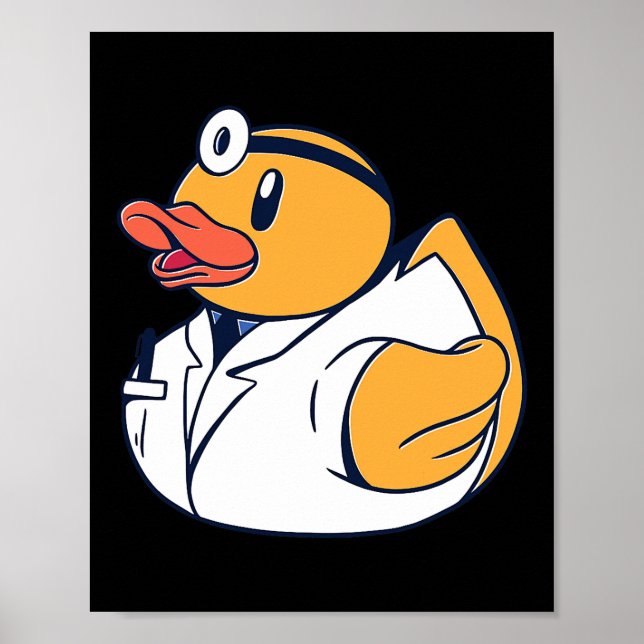 Poster Dr. Rubber Duck Ducker Lover Cute Kawaii (Frente)