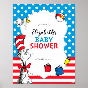 Poster Dr. Seuss - Chapeuzinho Vermelho Chá de Bebê de Bo