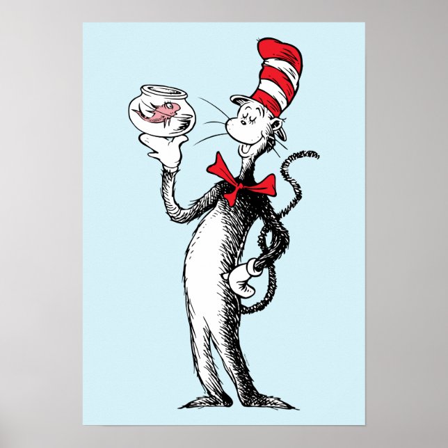 Poster Dr. Seuss | Gato no Chapéu & Krinklebine (Frente)